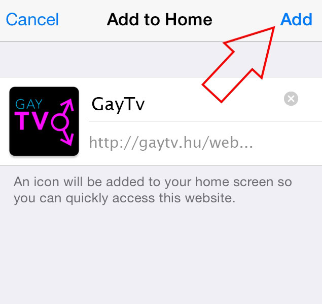 iOS Hozzáadás (Add) gomb