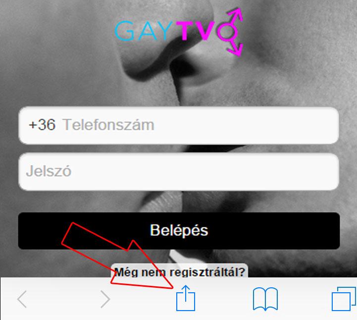 iOS Share gomb